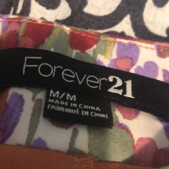 Forever 21 multi colored skirt with lining - Picture 6 of 7